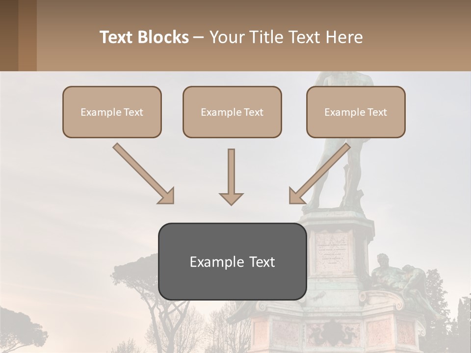 A Statue Of A Man Standing On Top Of A Pedestal PowerPoint Template