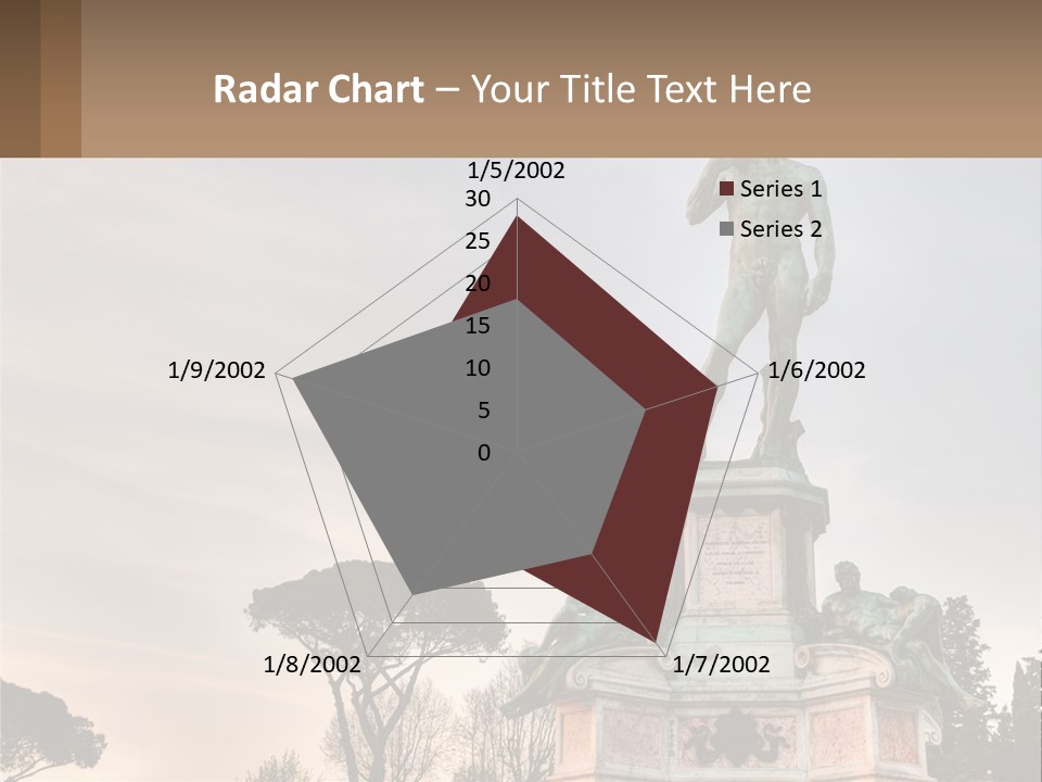 A Statue Of A Man Standing On Top Of A Pedestal PowerPoint Template