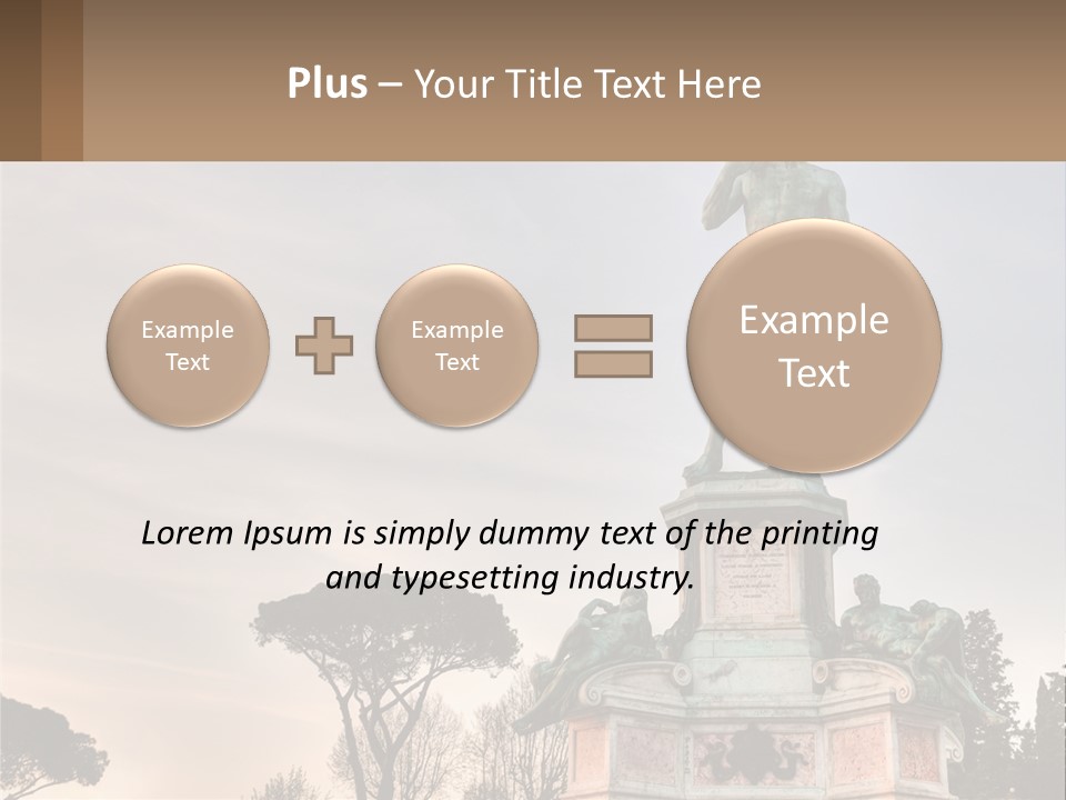 A Statue Of A Man Standing On Top Of A Pedestal PowerPoint Template