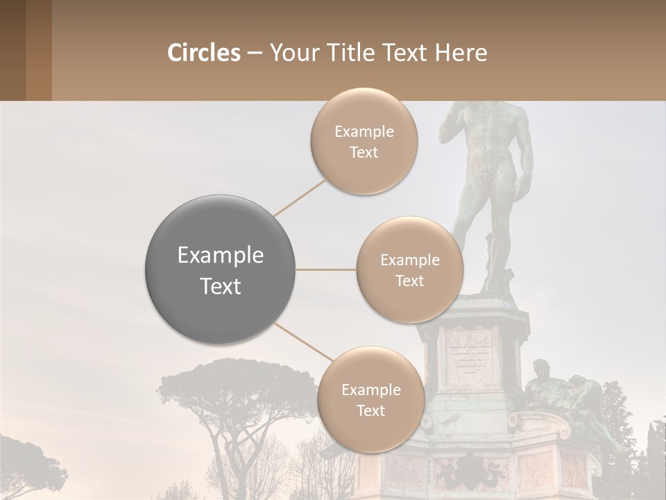 A Statue Of A Man Standing On Top Of A Pedestal PowerPoint Template