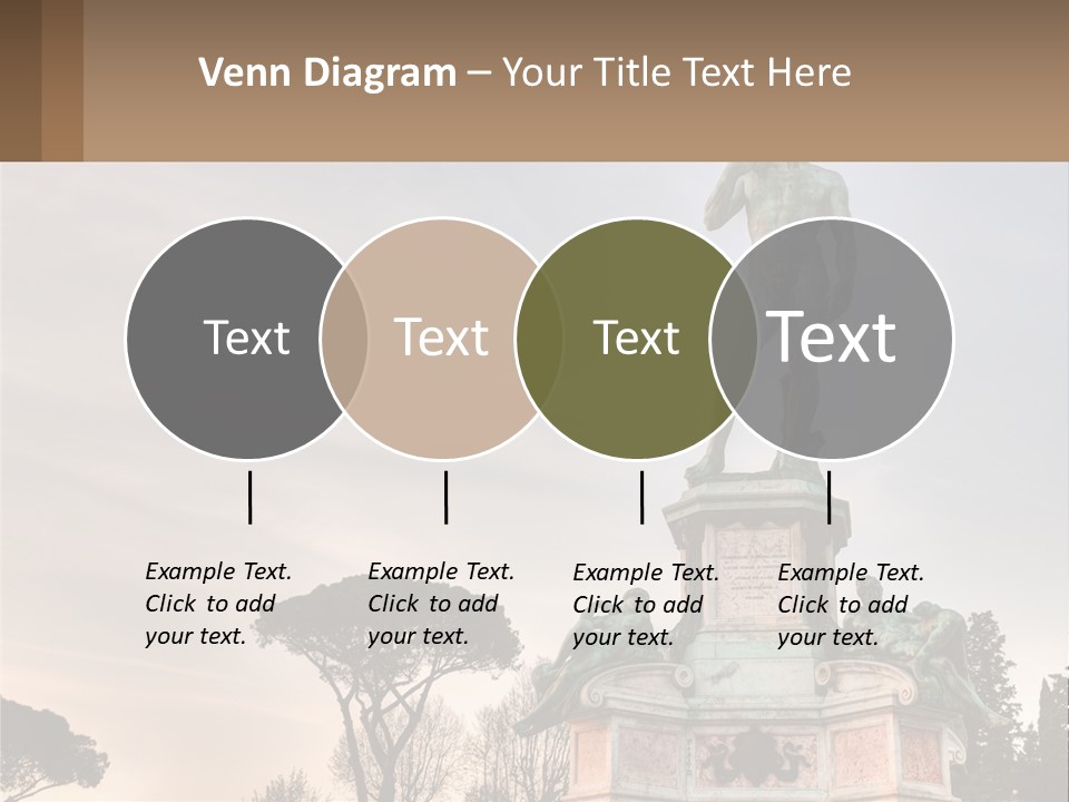 A Statue Of A Man Standing On Top Of A Pedestal PowerPoint Template