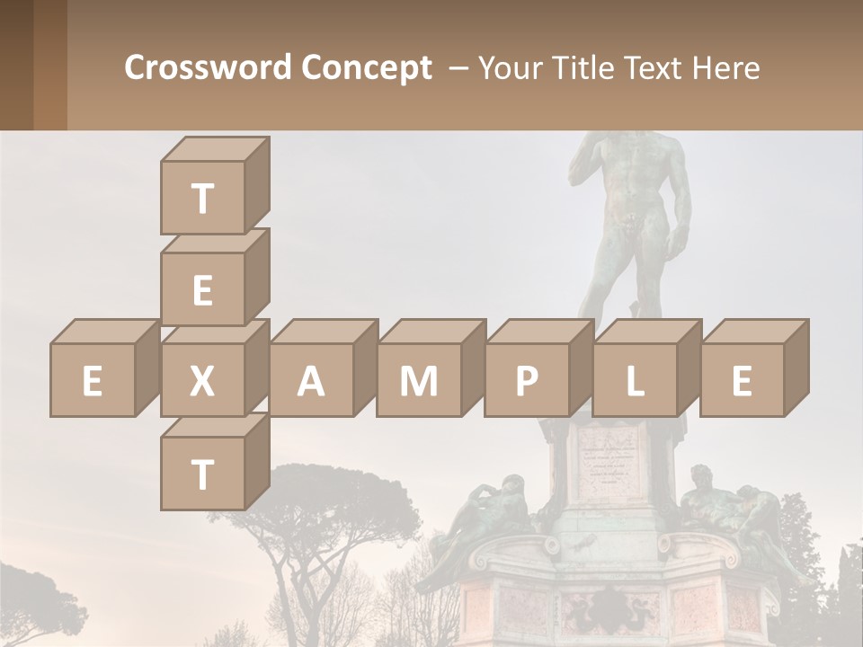 A Statue Of A Man Standing On Top Of A Pedestal PowerPoint Template