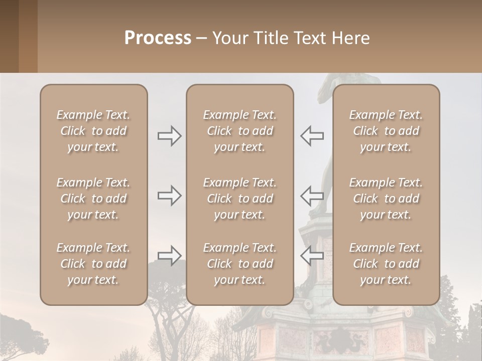 A Statue Of A Man Standing On Top Of A Pedestal PowerPoint Template