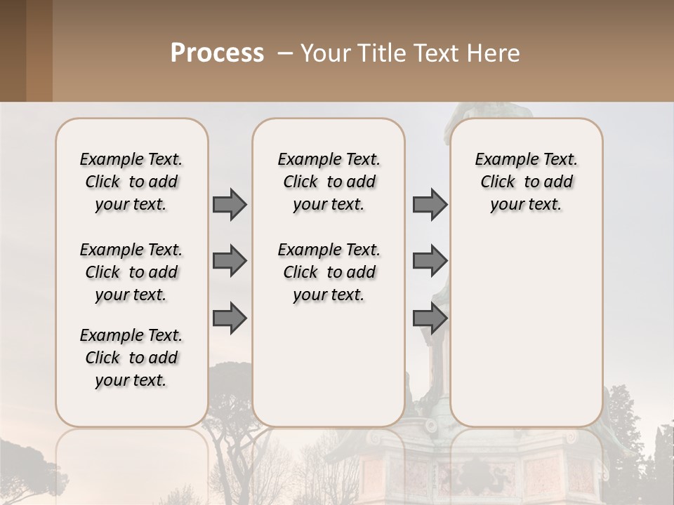 A Statue Of A Man Standing On Top Of A Pedestal PowerPoint Template