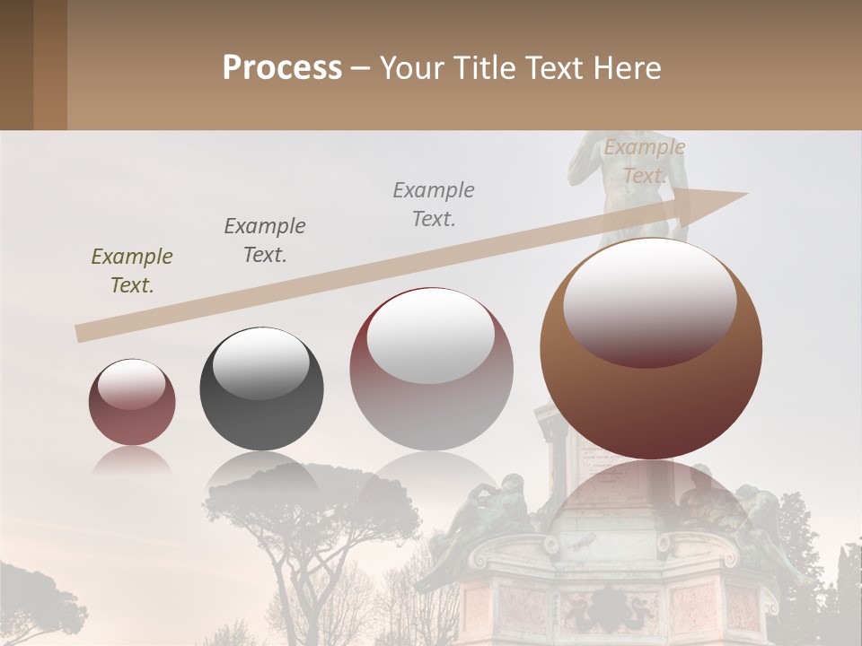 A Statue Of A Man Standing On Top Of A Pedestal PowerPoint Template