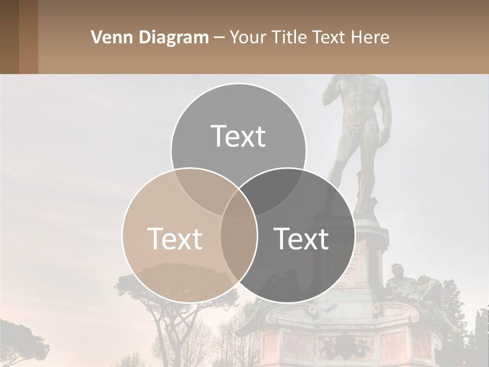 A Statue Of A Man Standing On Top Of A Pedestal PowerPoint Template