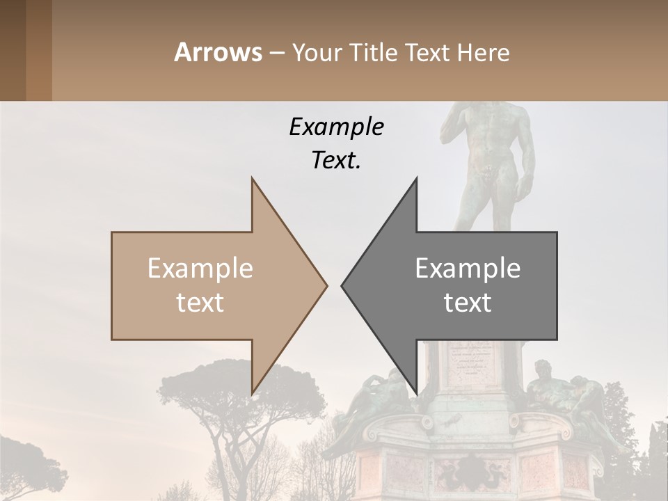 A Statue Of A Man Standing On Top Of A Pedestal PowerPoint Template