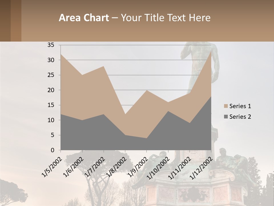 A Statue Of A Man Standing On Top Of A Pedestal PowerPoint Template