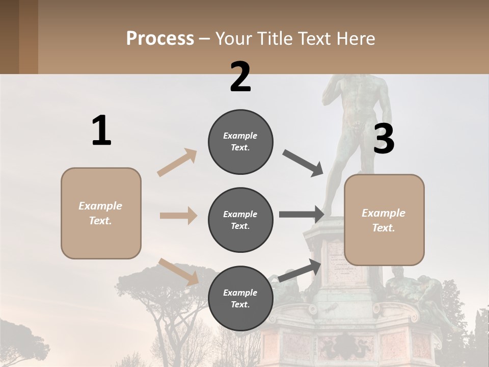 A Statue Of A Man Standing On Top Of A Pedestal PowerPoint Template