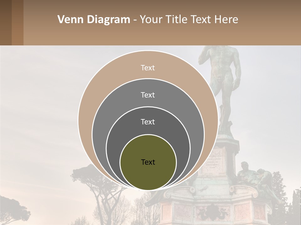 A Statue Of A Man Standing On Top Of A Pedestal PowerPoint Template