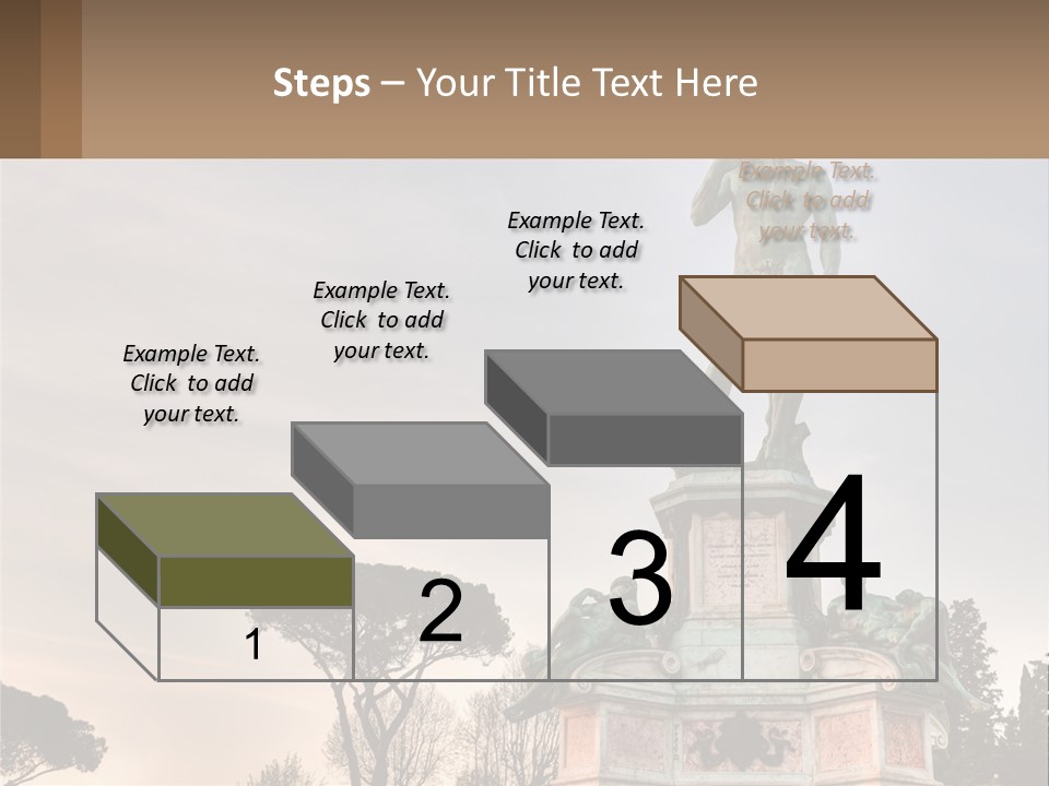 A Statue Of A Man Standing On Top Of A Pedestal PowerPoint Template