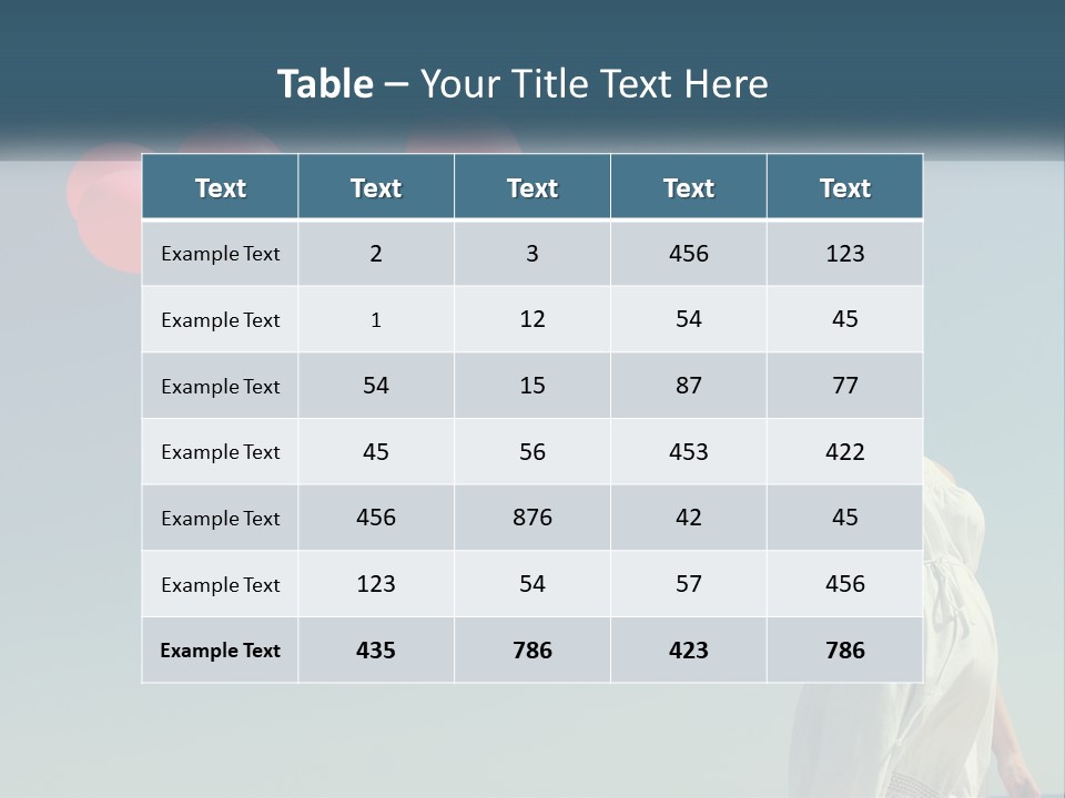 A Woman Holding A Bunch Of Red Balloons PowerPoint Template