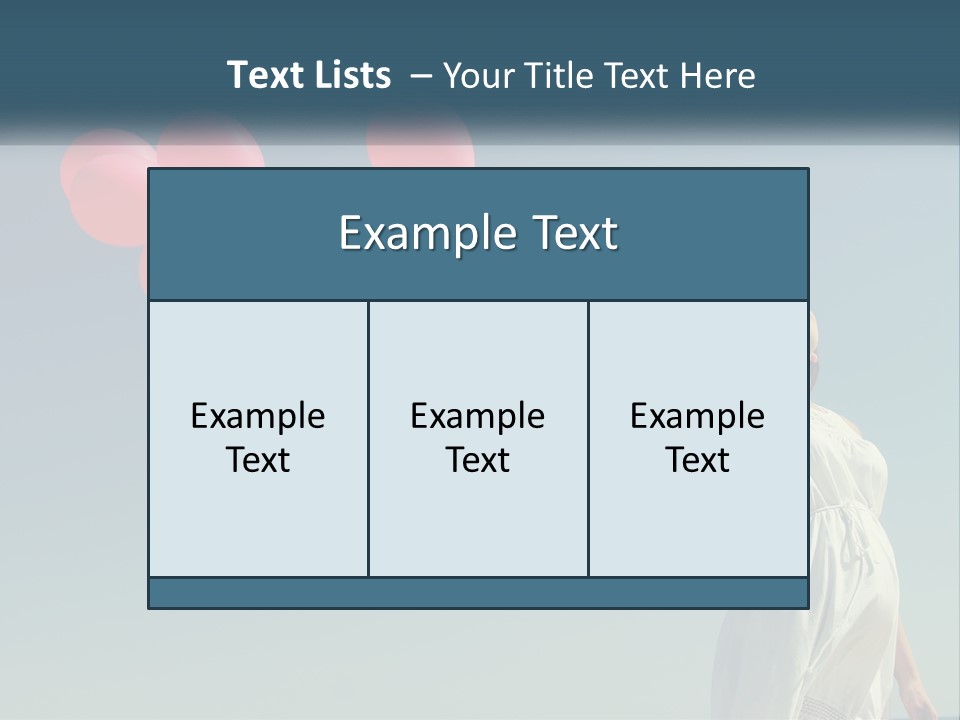 A Woman Holding A Bunch Of Red Balloons PowerPoint Template