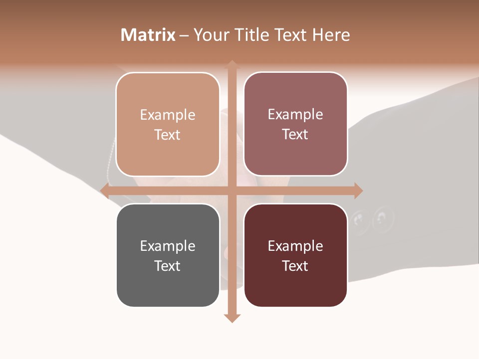 Two People Shaking Hands Over A White Background PowerPoint Template