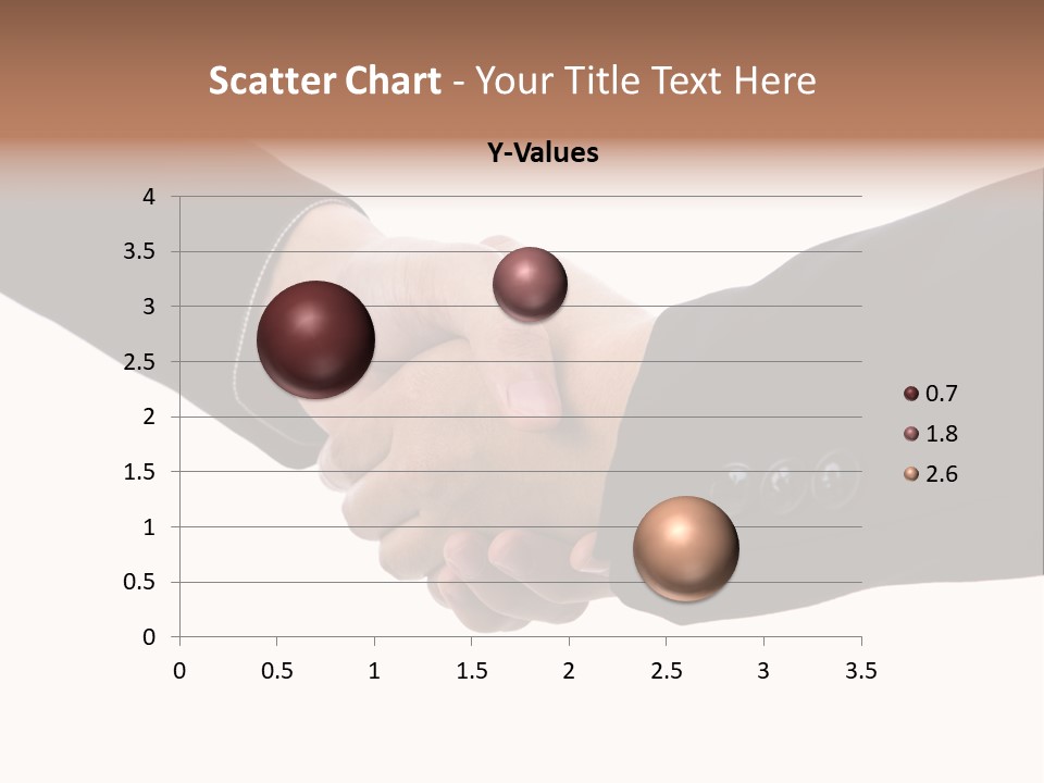 Two People Shaking Hands Over A White Background PowerPoint Template