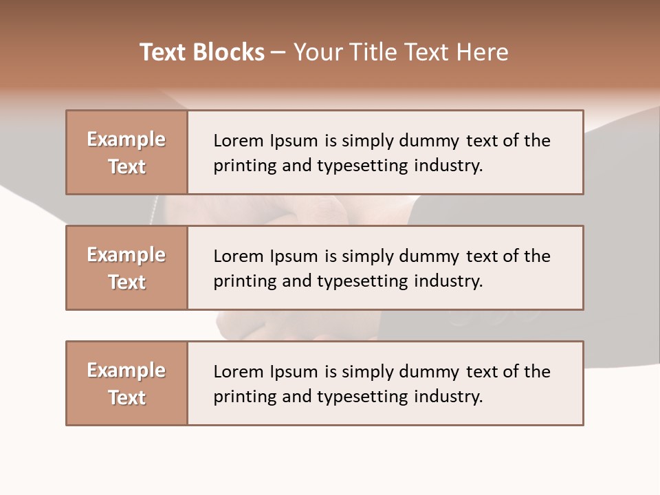 Two People Shaking Hands Over A White Background PowerPoint Template