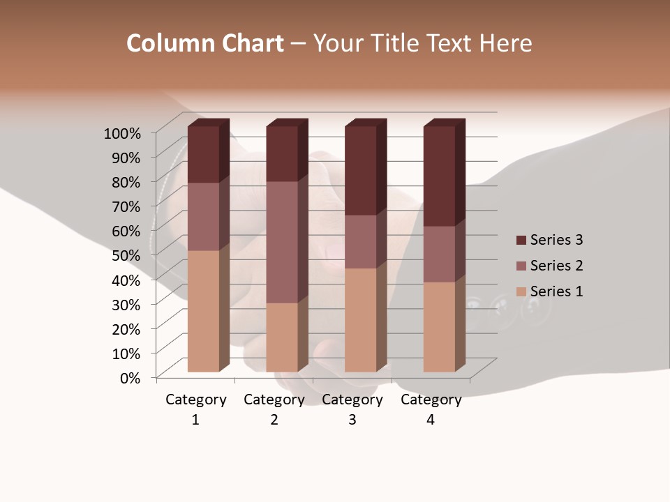 Two People Shaking Hands Over A White Background PowerPoint Template