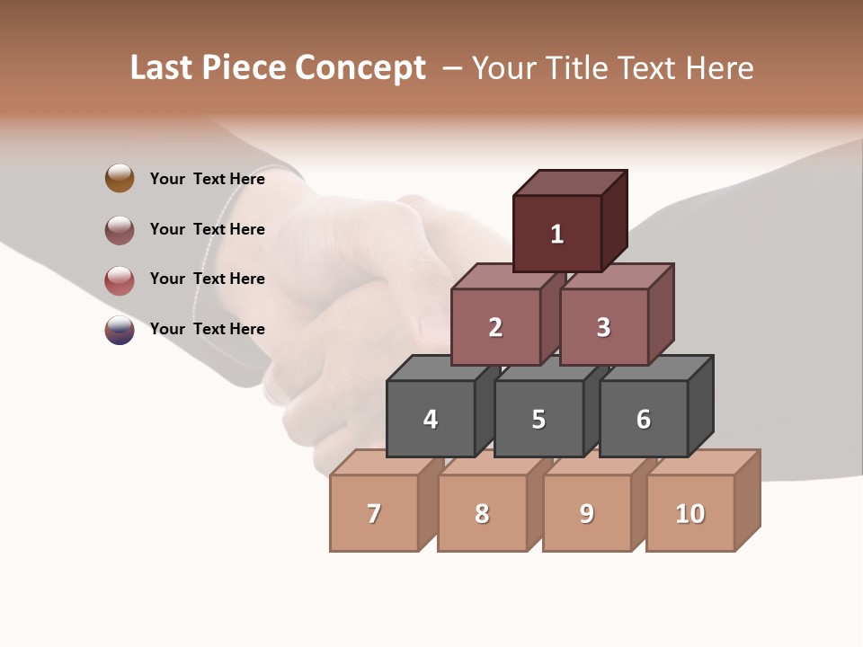 Two People Shaking Hands Over A White Background PowerPoint Template