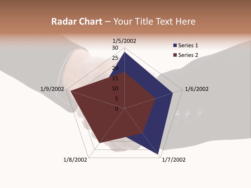 Two People Shaking Hands Over A White Background PowerPoint Template