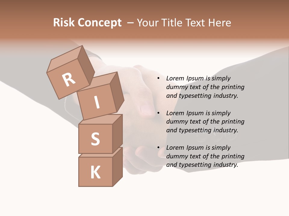 Two People Shaking Hands Over A White Background PowerPoint Template