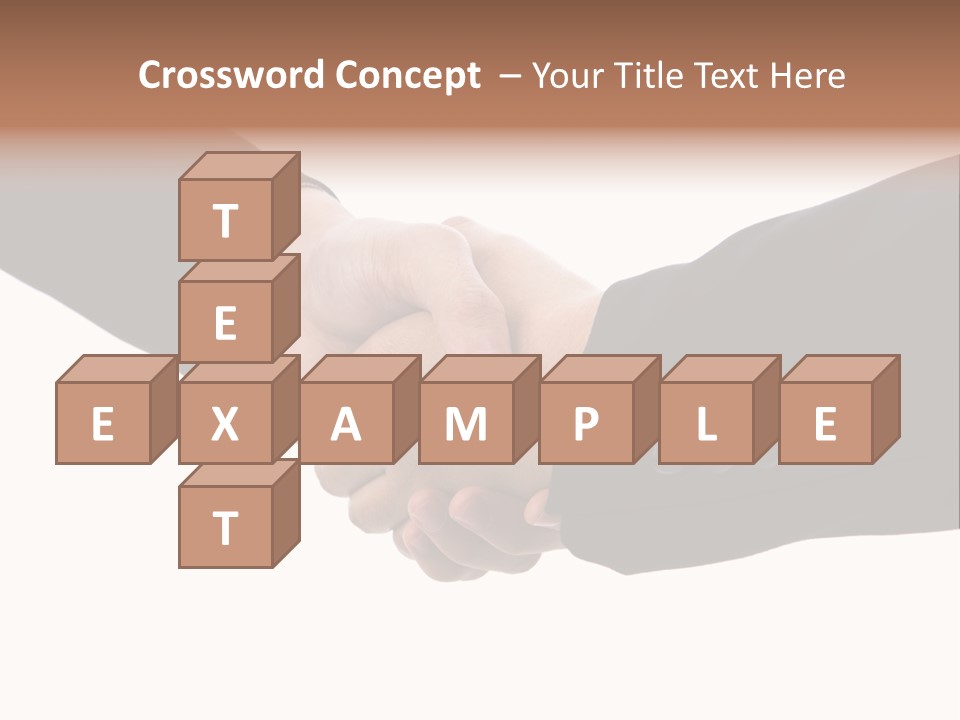 Two People Shaking Hands Over A White Background PowerPoint Template