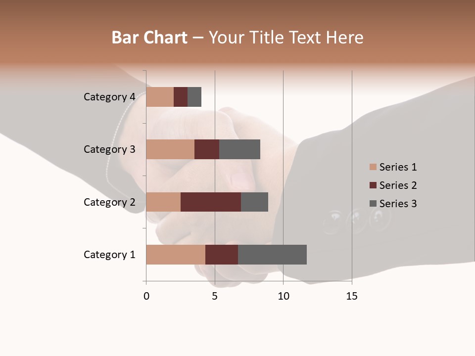 Two People Shaking Hands Over A White Background PowerPoint Template