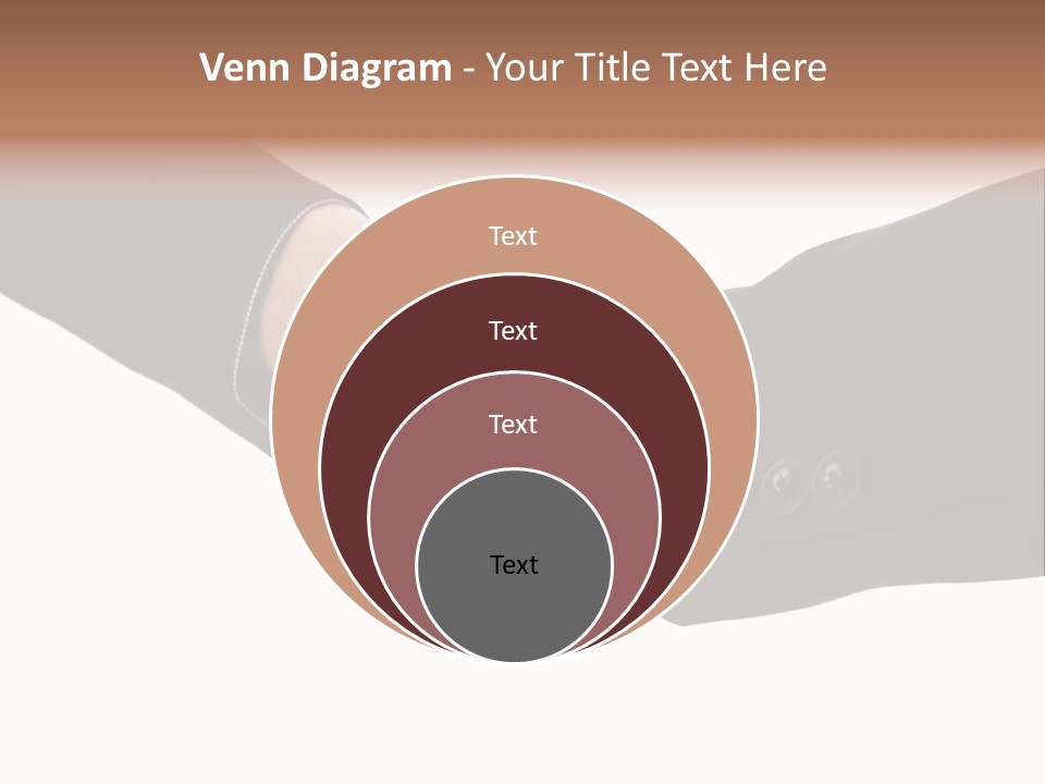 Two People Shaking Hands Over A White Background PowerPoint Template