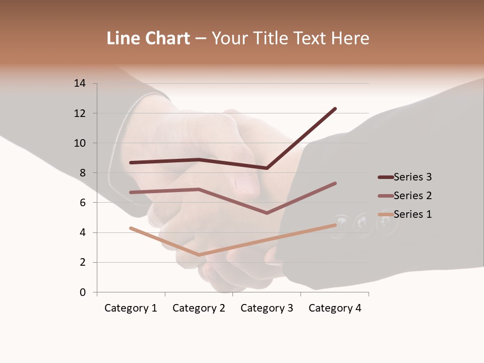 Two People Shaking Hands Over A White Background PowerPoint Template