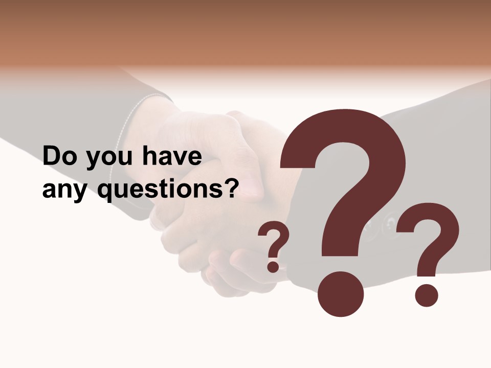 Two People Shaking Hands Over A White Background PowerPoint Template