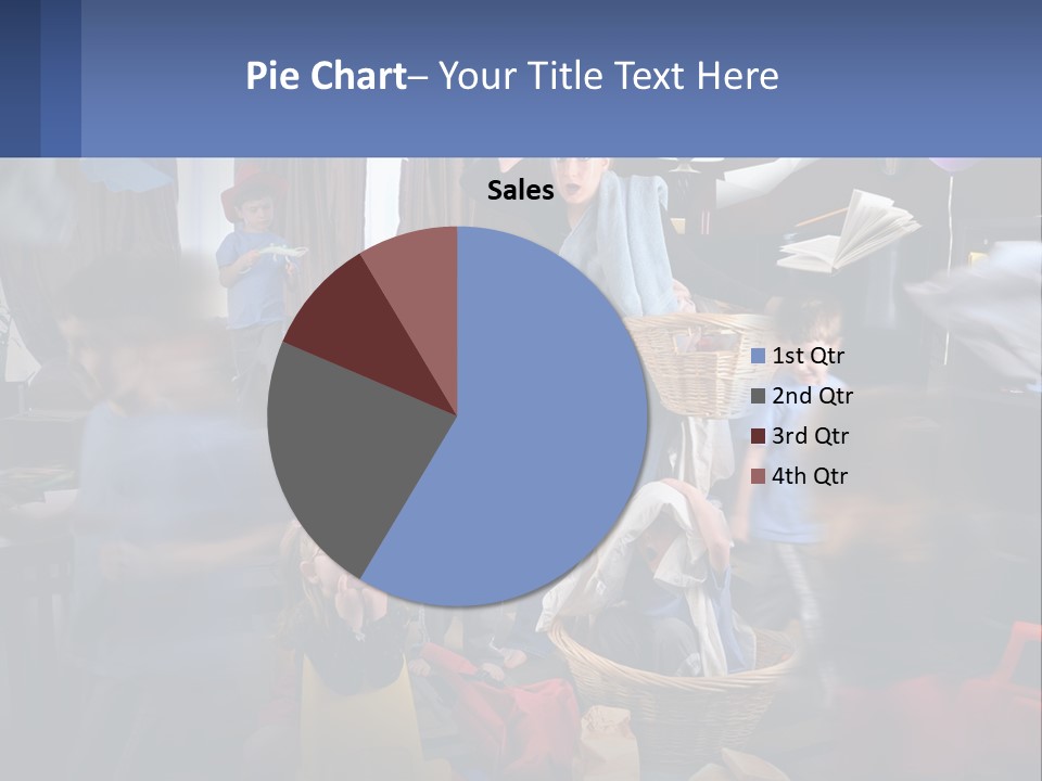 A Group Of Children In A Room With Balloons PowerPoint Template