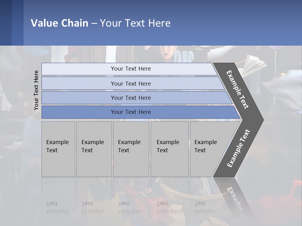 A Group Of Children In A Room With Balloons PowerPoint Template