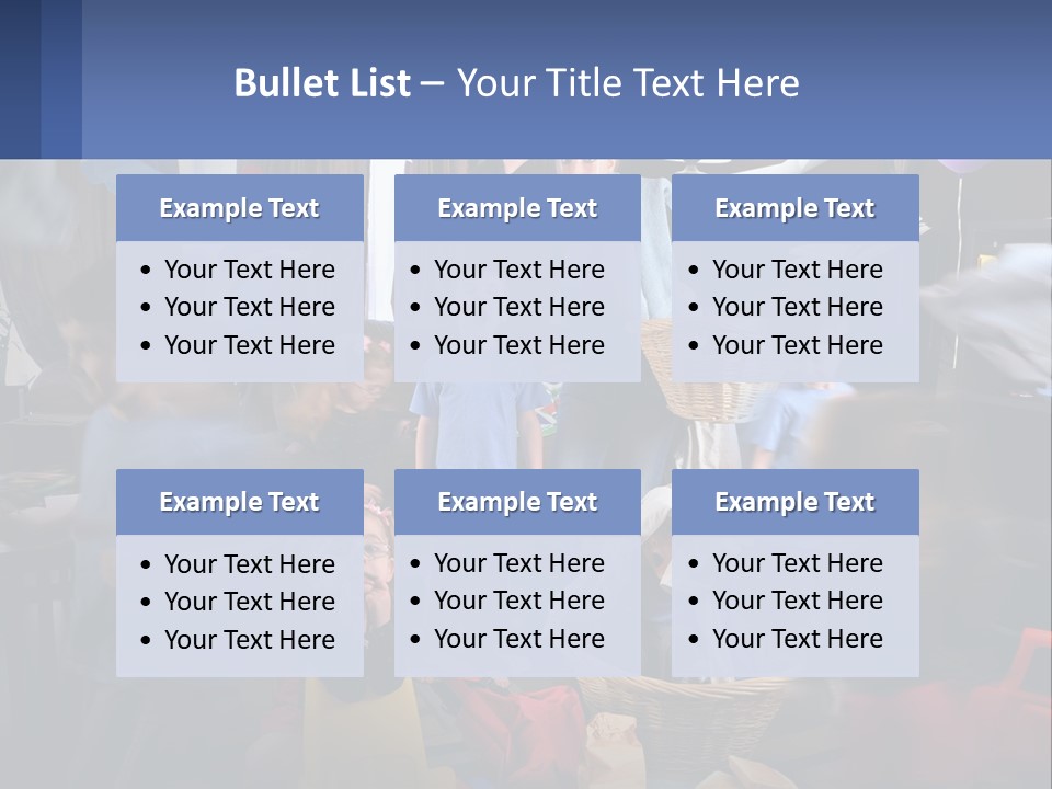 A Group Of Children In A Room With Balloons PowerPoint Template