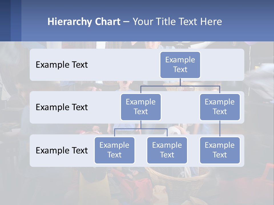 A Group Of Children In A Room With Balloons PowerPoint Template