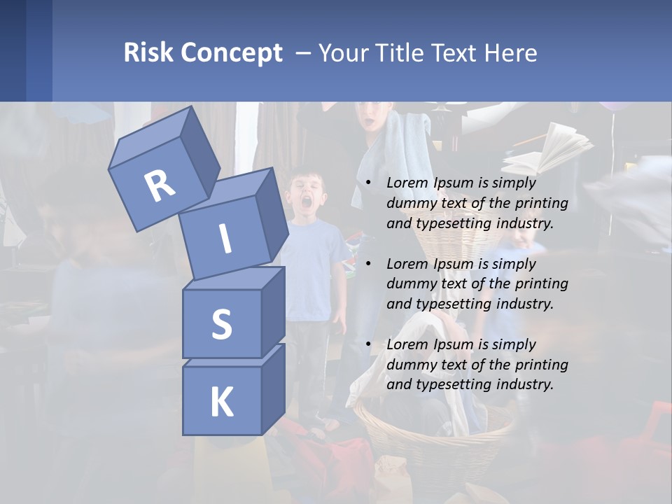 A Group Of Children In A Room With Balloons PowerPoint Template