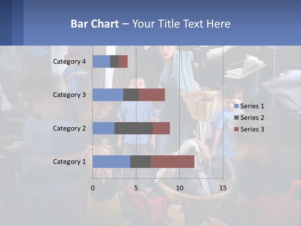A Group Of Children In A Room With Balloons PowerPoint Template