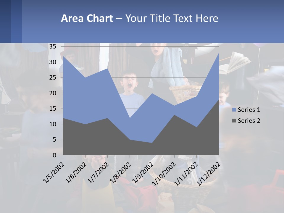 A Group Of Children In A Room With Balloons PowerPoint Template
