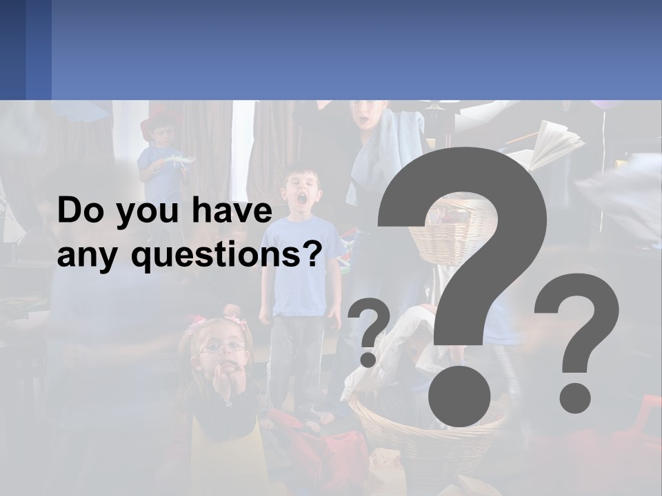 A Group Of Children In A Room With Balloons PowerPoint Template