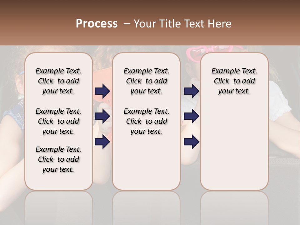 Three Little Girls Wearing Sunglasses Sitting In The Back Of A Car PowerPoint Template