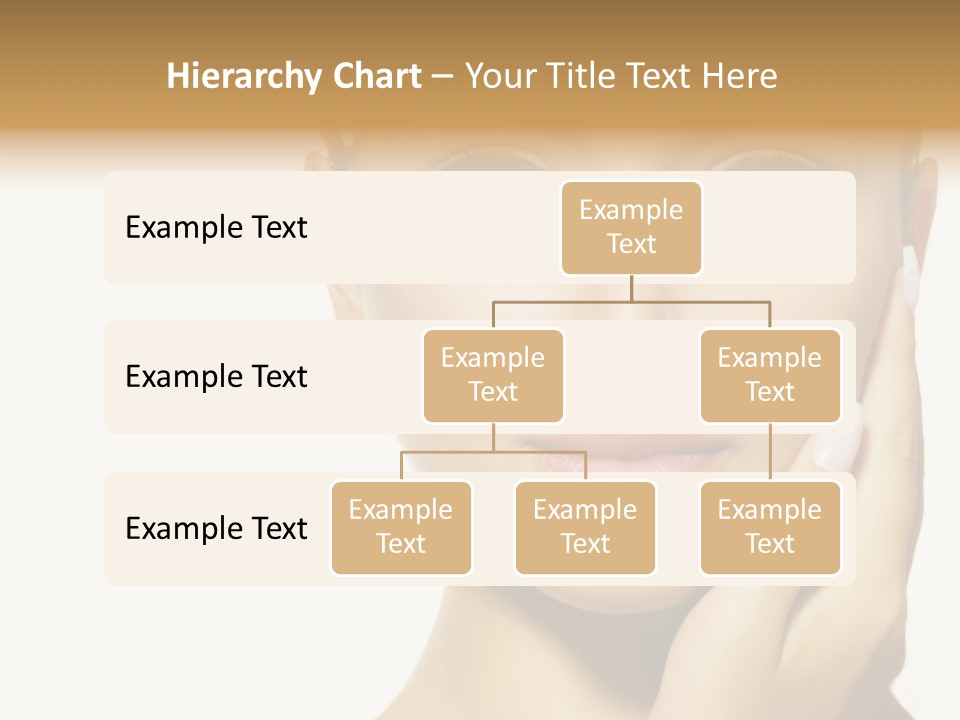 A Beautiful Woman With Blue Eyes And White Nails PowerPoint Template