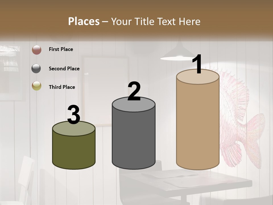 A Picture Of A Fish On A Wall PowerPoint Template