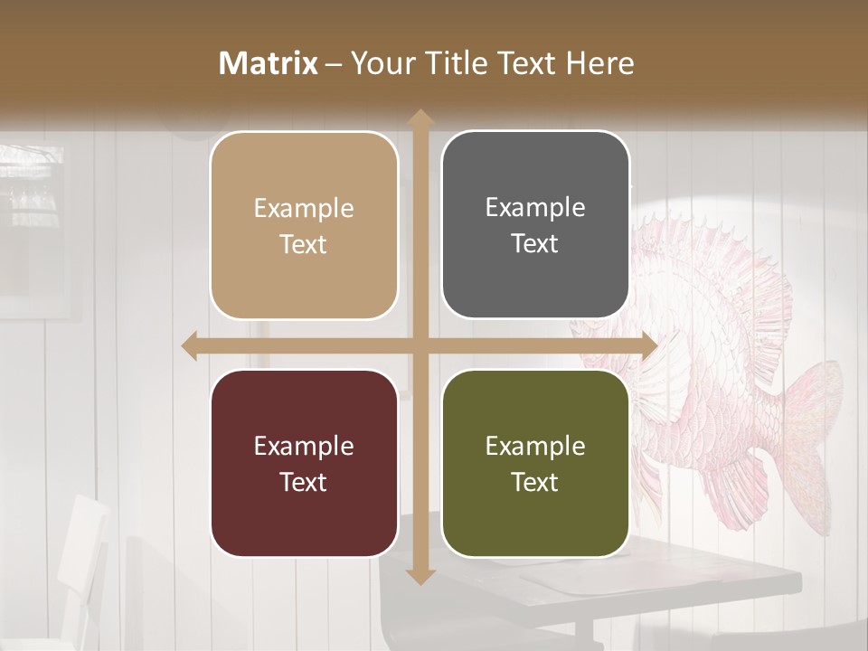 A Picture Of A Fish On A Wall PowerPoint Template