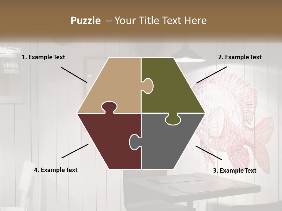 A Picture Of A Fish On A Wall PowerPoint Template