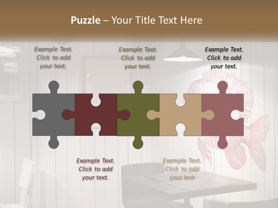 A Picture Of A Fish On A Wall PowerPoint Template