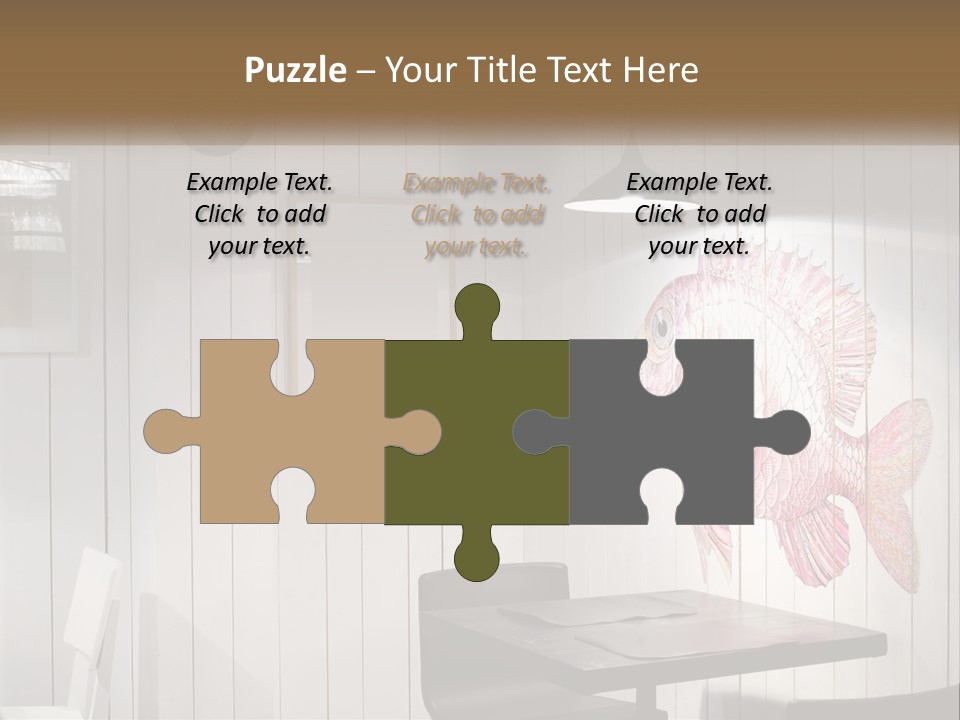 A Picture Of A Fish On A Wall PowerPoint Template