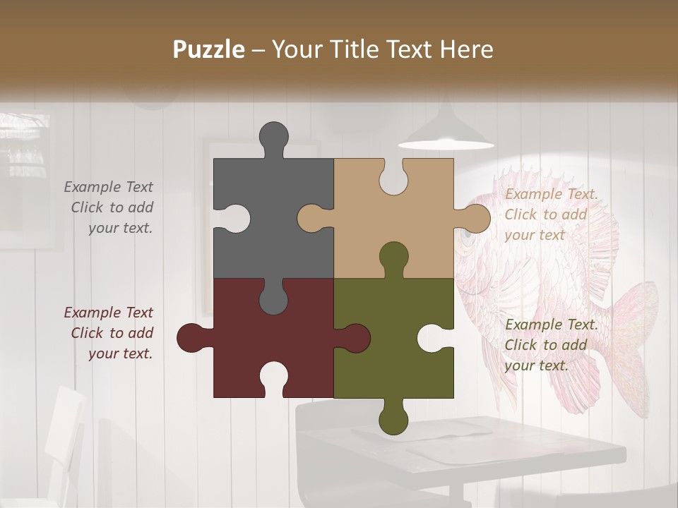 A Picture Of A Fish On A Wall PowerPoint Template