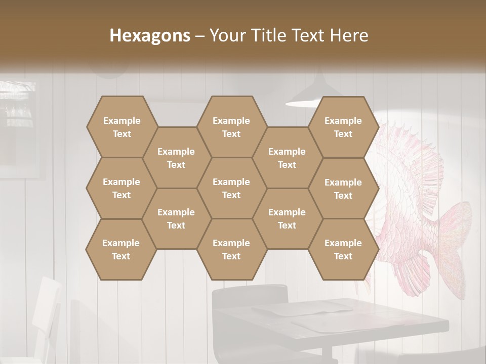 A Picture Of A Fish On A Wall PowerPoint Template