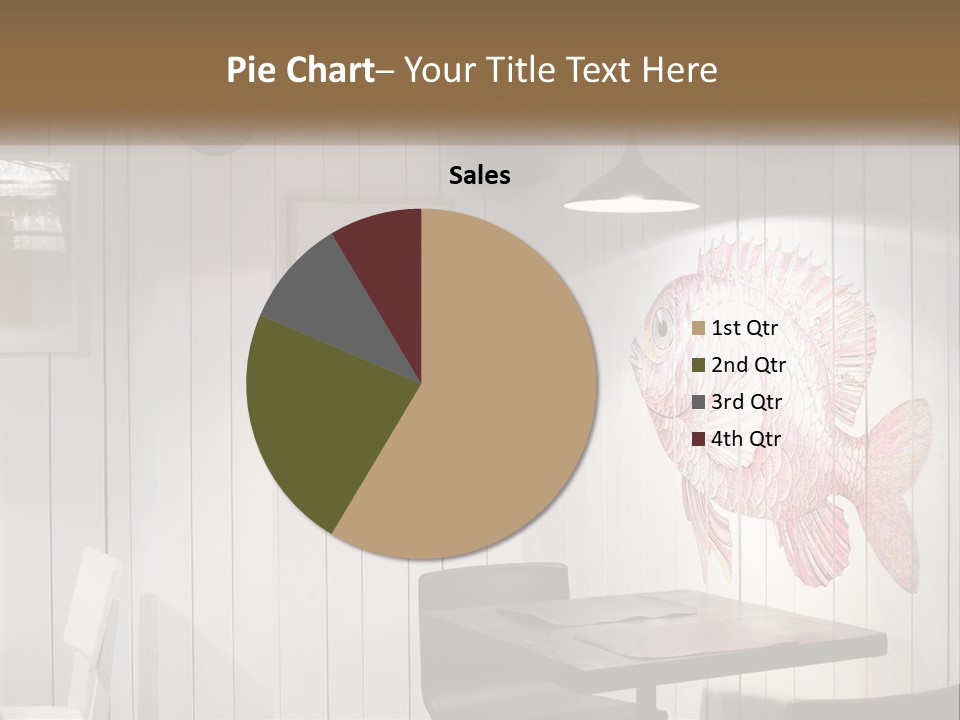 A Picture Of A Fish On A Wall PowerPoint Template