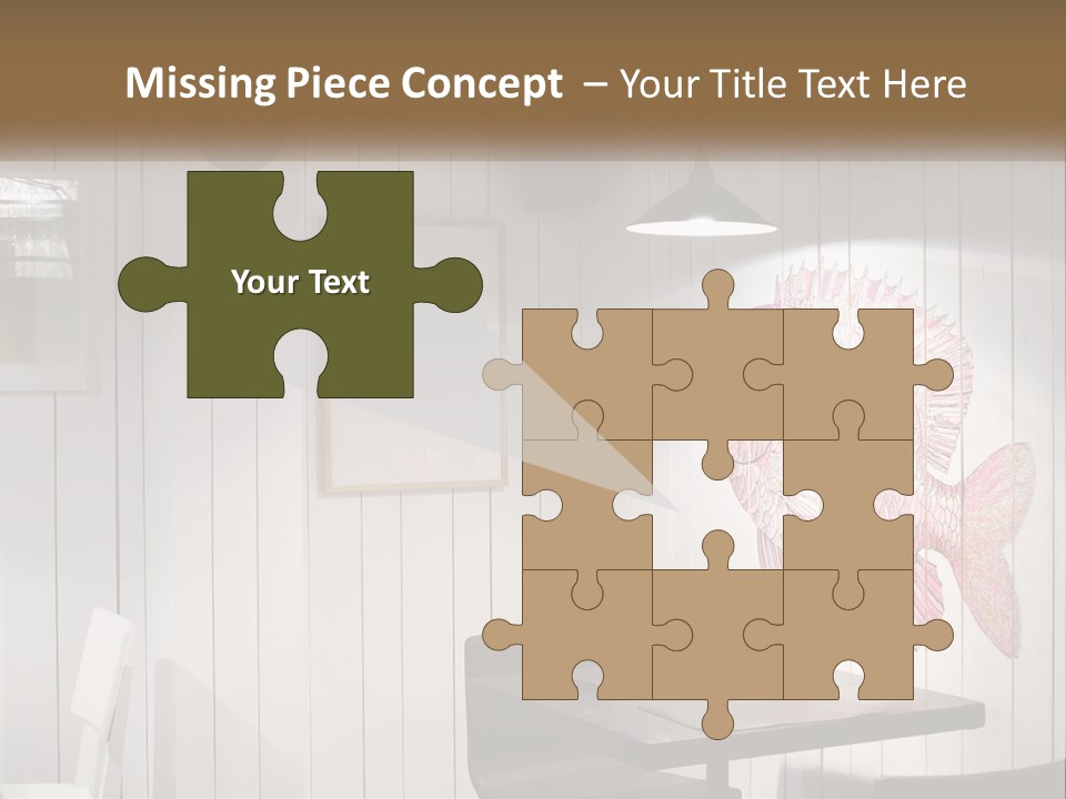 A Picture Of A Fish On A Wall PowerPoint Template