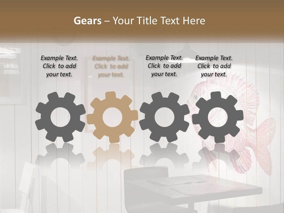 A Picture Of A Fish On A Wall PowerPoint Template