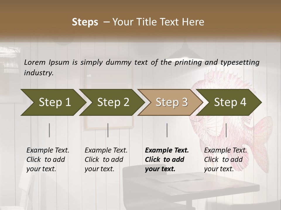 A Picture Of A Fish On A Wall PowerPoint Template